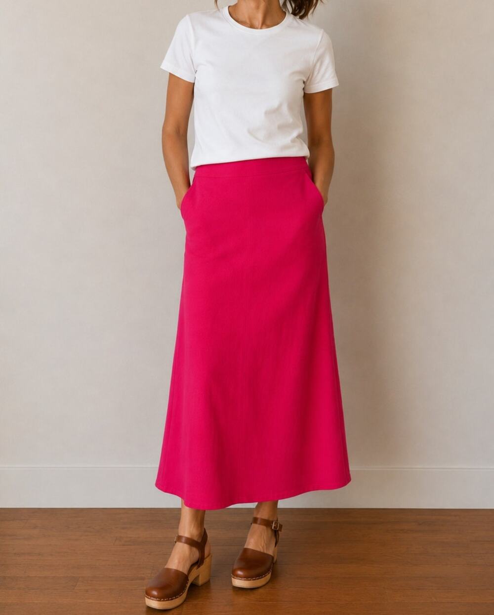 vintage 80s/90s lauren woods bright pink skirt barbiecore elle woods career-XL
